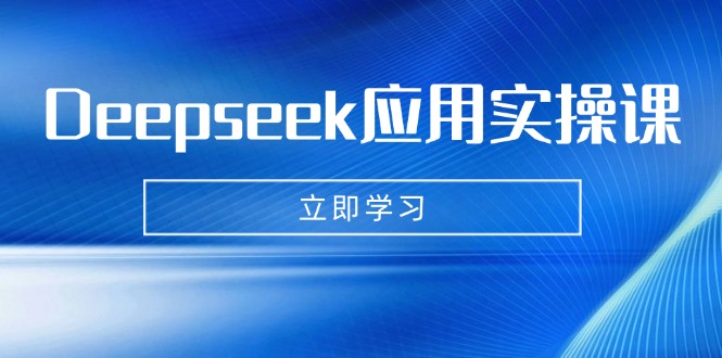 Deepseek应用实操课：AI制作数字妈妈、写真、短视频，辅导作业，PPT制作等-清风网创