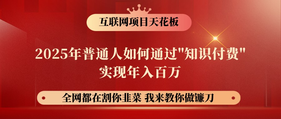 网创项目终点站-镰刀训练营超级IP合伙人，25年普通人如何通过“知识付费”年入百万-清风网创