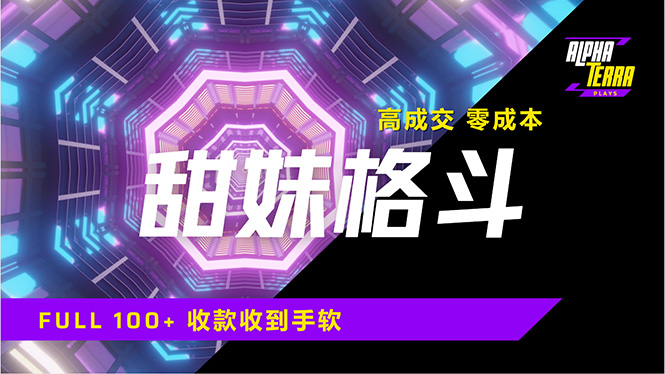 高成交零成本，售卖甜美格斗课程，谁发谁火，加爆微信，日入1000+收款…-清风网创